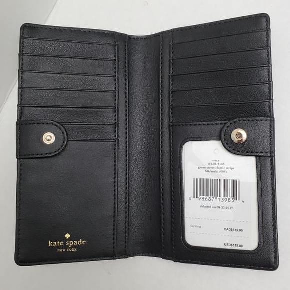 Kate Spade
Black White & Pink Leather Wallet - Picture 2 of 5